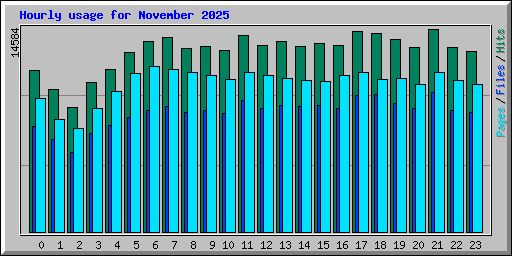 Hourly usage for November 2025